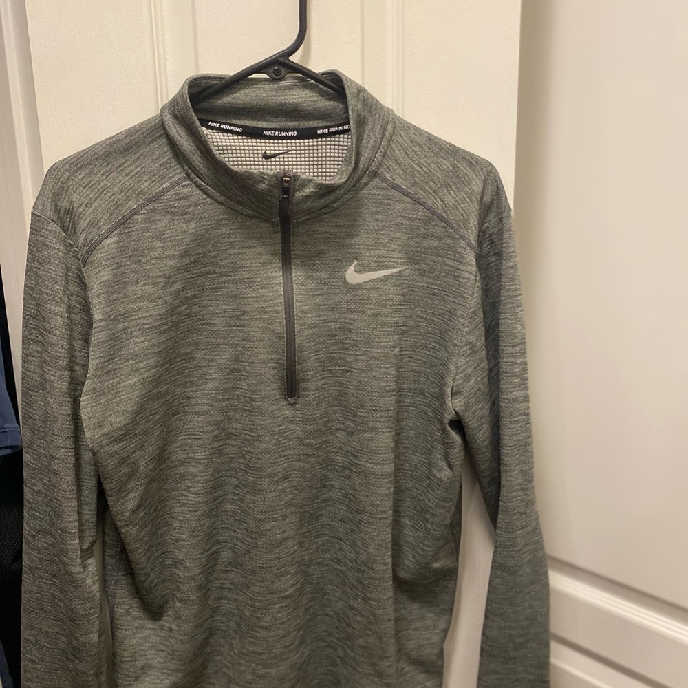 Nike Gray Quarter-Zip Pullover